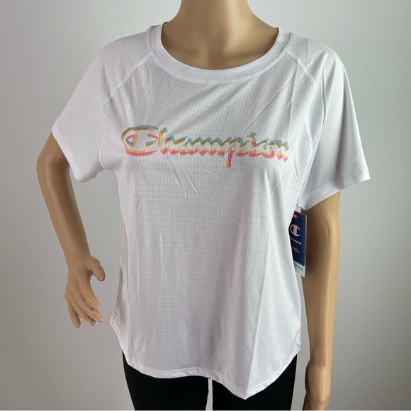 champion White Multicolor Active Tee - Picture 2 of 8